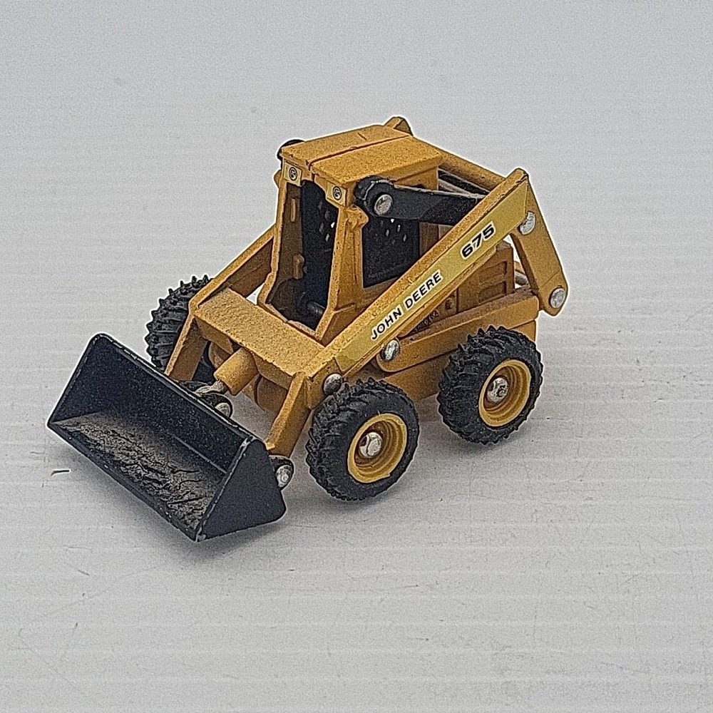 Vtg 1980's Ertl John Deere 675 Skidsteer 1/64 Scale Die Cast Farm Toy